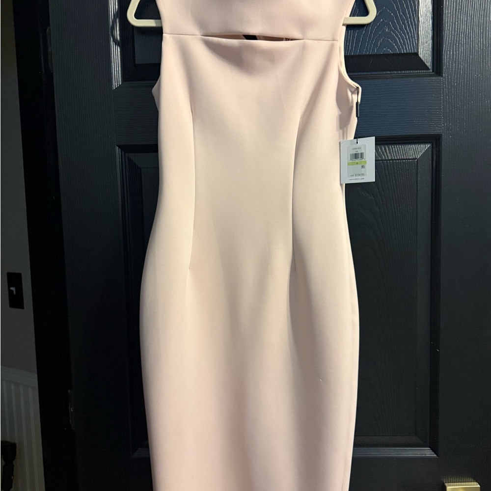 Calvin Klein Soft Pink Midi Dress